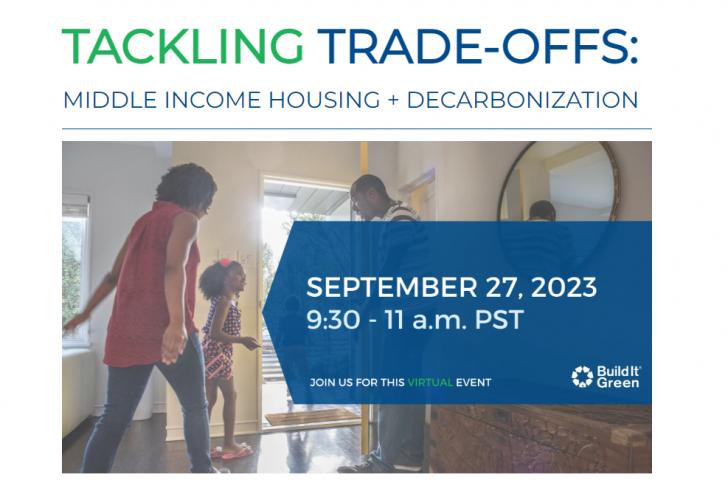 Free Webinar: Tackling Trade-Offs: Middle Income Housing & Decarbonization, September 27