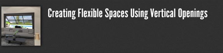 Free GreenCE Webinar, Creating Flexible Spaces Using Vertical Openings, April 26