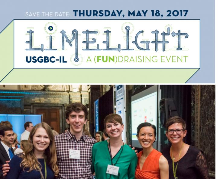 Limelight USGBC-Illinois Annual Fundraiser, Thursday May 18, 6-9 pm
