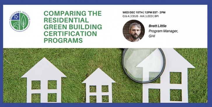 Comparing Residential Green Building Certification Programs