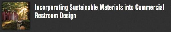 Incorporating Sustainable Materials