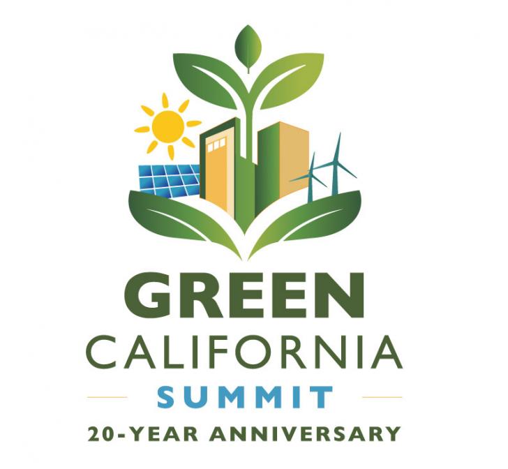 Logo of event with green iconography