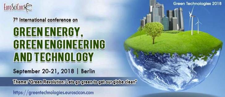 7th International Conference on Green Energy, Green Engineering and Technology
