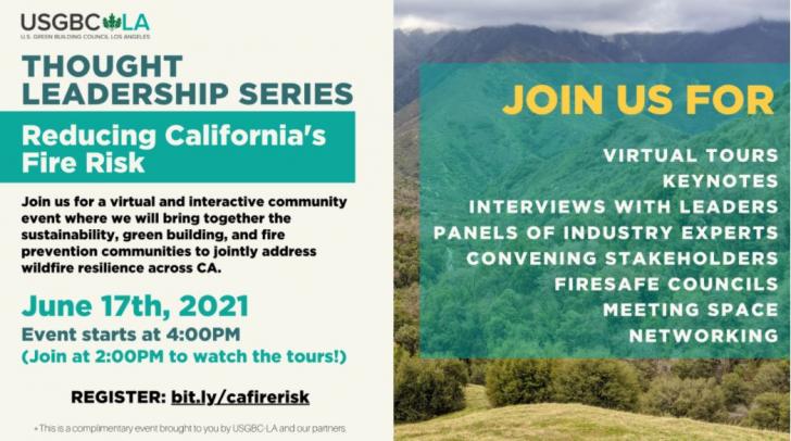 USGBC-LA's Thought Leadership Series, Reducing California's Fire Risk