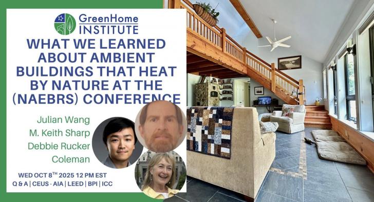 Free Webinar: Ambient Buildings that Heat by Nature