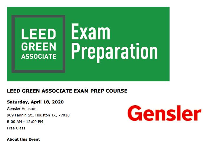 Gulf Coast: LEED Green Associate Exam Study Session, April 18, Houston