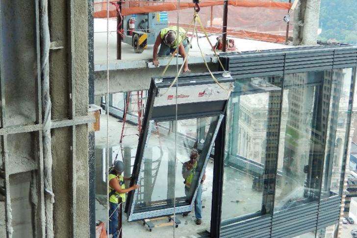 men working on building