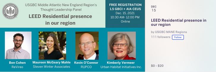 Join the USGBC Middle Atlantic New England Region for this virtual, interactive session.