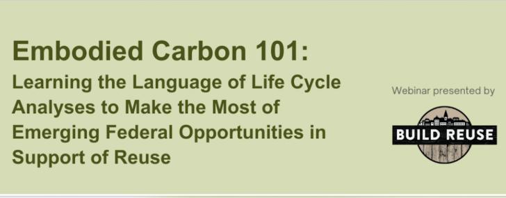 Embodied Carbon 101, Free Webinar