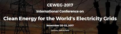 International Conference on  Clean Energy for the World's Electricity Grids  Nov 20-22, Geneva, Switzerland