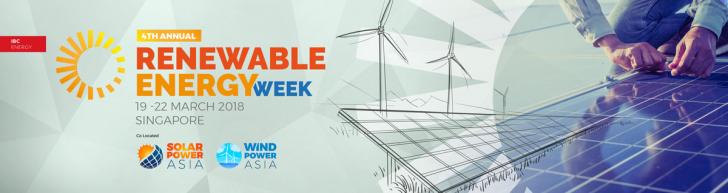 4th Renewable Energy Week, Mar 19 - 22, Singapore