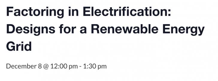 electrification, renewable energy, decarbonization, high performance