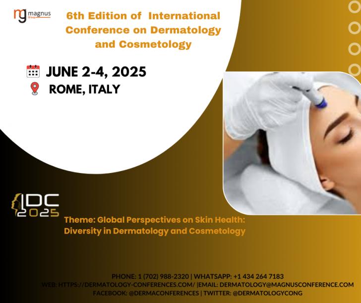 6th Edition of International Conference on Dermatology and Cosmetology ...